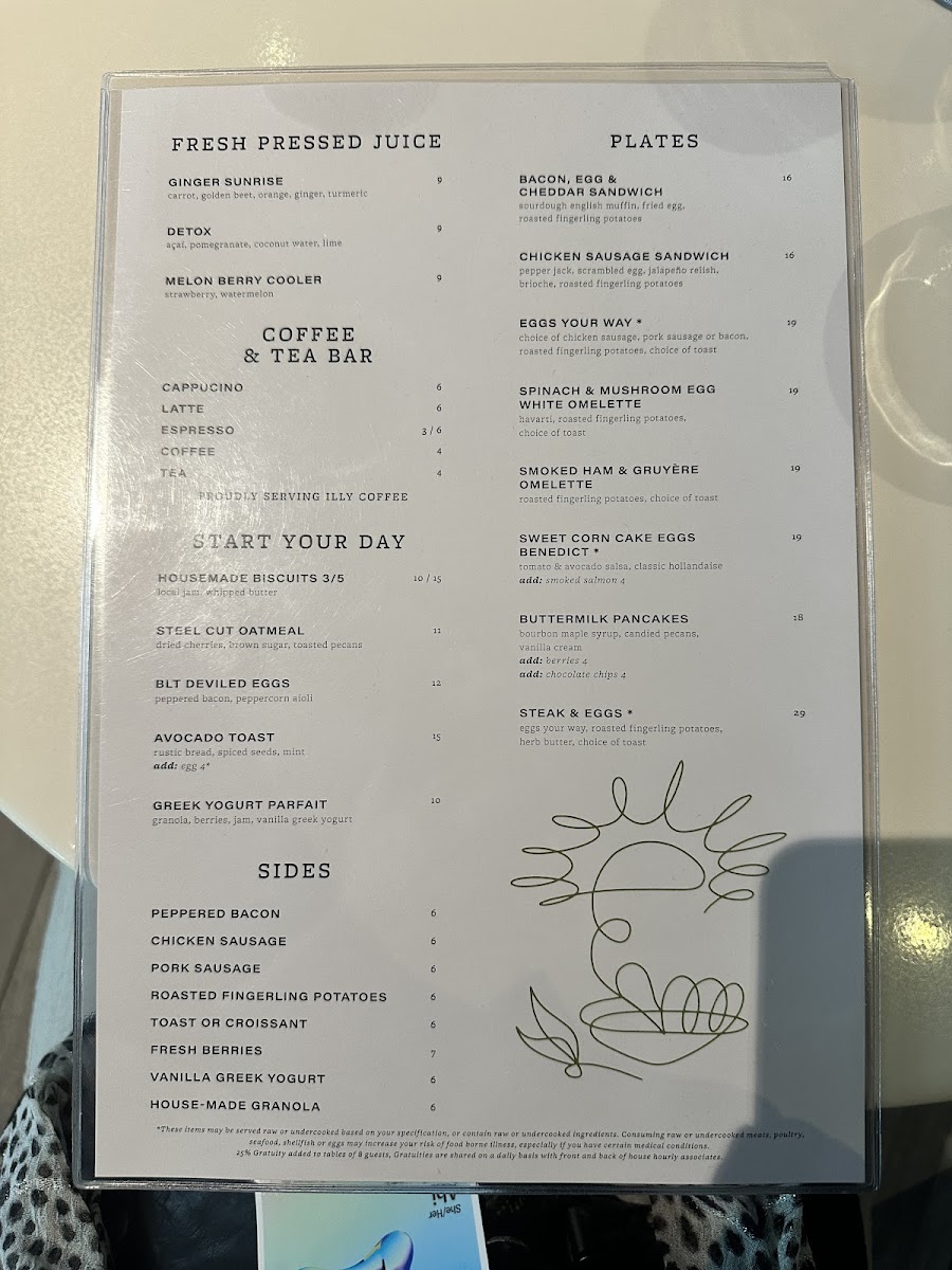 Corinne Denver Menu - Image 1