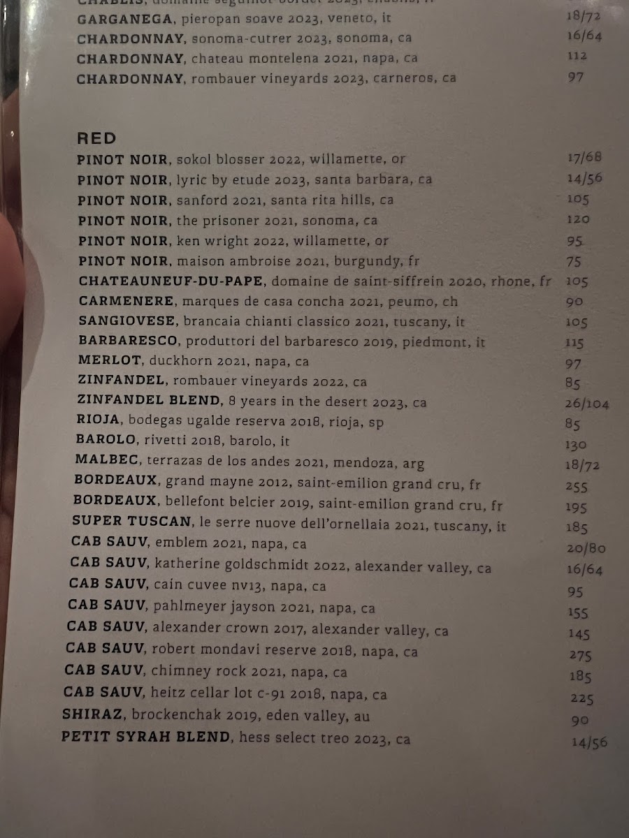 Corinne Denver Menu - Image 2