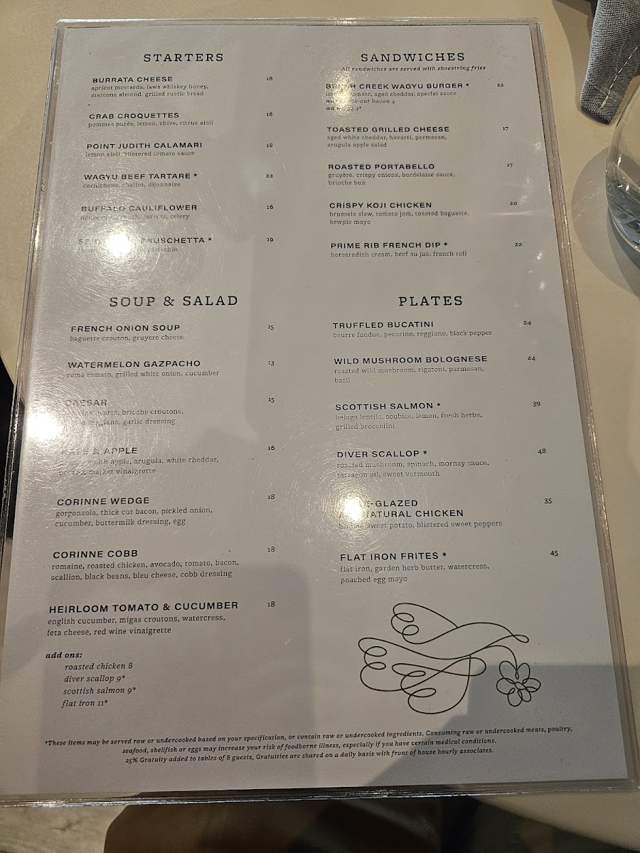 Corinne Denver Menu - Image 3